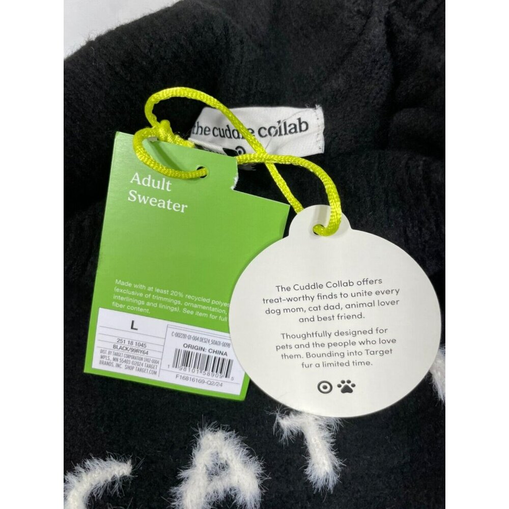 The Cuddle Collab X Target CAT LADY Turtleneck Sweater Large Black - Picture 7 of 8